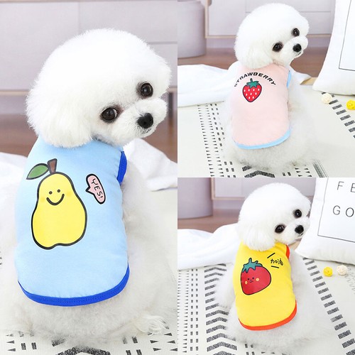 Pet Dog Clothe T Shirt Vest Clothing Puppy Cat Cute Print Love Mom Dad Apparel⊥ - Picture 7 of 60