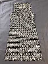 Banana Republic Dress Size 4 Brown Creme Stretch Back Zipper