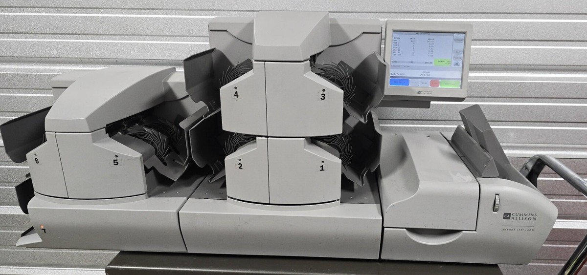 Canaan / Canaan UK盤 🔥Cummins-Allison Jetscan iFX i400 7-pocket Currency Sorter
