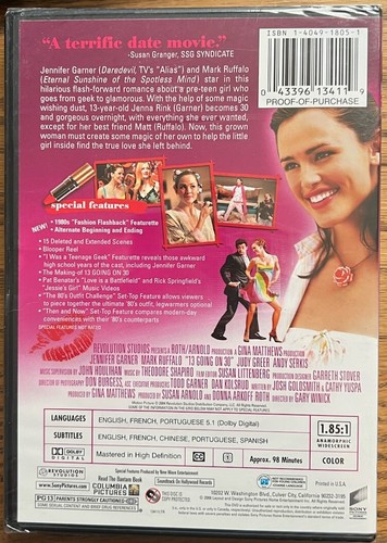13 Going on 30 ~ "Fun & Flirty Edition" ~ DVD ~ Brand New ~ Factory Sealed - Picture 2 of 2