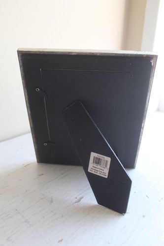 Hermitage Silver Repousse Metal 5X7 Photo Frame Angle Back Tabletop Picture - Picture 8 of 8