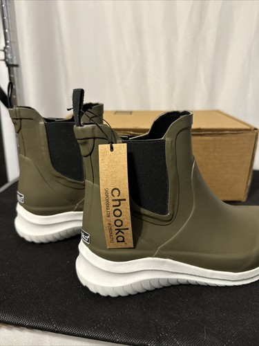 Chooka Bellevue Chelsea Rainboot Olive - Picture 3 of 6
