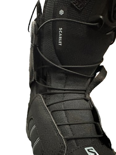 Salomon Women’s Scarlet New Snowboard Boots Size 4 Black/Sterling Blue - Picture 6 of 6