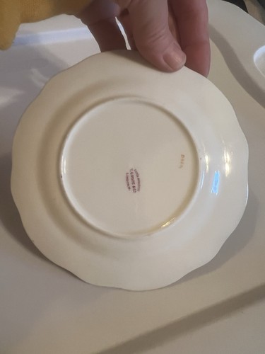 Antique T Goode & Co, London Porcelain Saucer Small Plate English Rose Gold Gilt - Picture 3 of 6