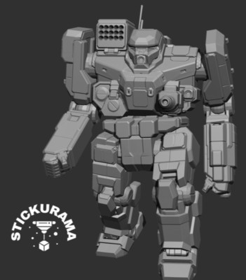 BNC-LM ''Banshee'' - Alternate Battletech Mechwarrior Miniatures Sci Fi Robot