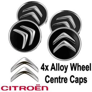 4 Felgendeckel Nabendeckel Nabenkappen CITROEN 60mm schwarz 4 Felgendeckel Nabendeckel Nabenkappen CITROEN 60mm schwarz