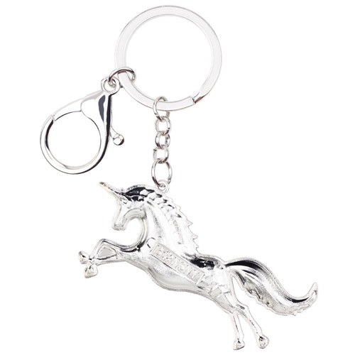 Enamel Alloy Unicorn Horse Keychain Purse Key Ring Gifts Animals Charms Jewelry - Picture 4 of 11