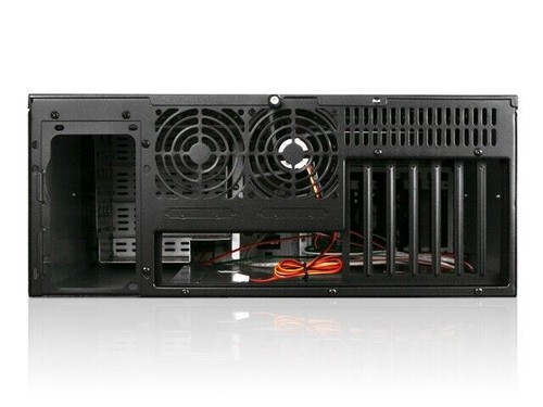 Chasis compacto iStarUSA D-400 4U Rachmount ATX microATX aleación de aluminio negro - Imagen 3 de 13