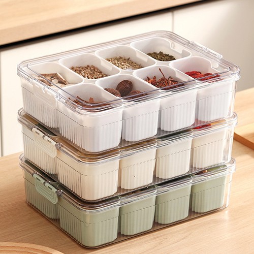 Portable Charcuterie Container with Lid Divided Serving Tray Clear Organizer,wa - Picture 3 of 26