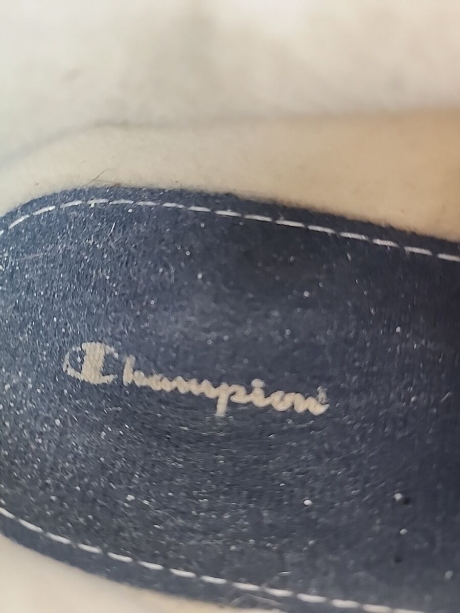Champion Womens Size 10 White and Navy Sneakers Low Top Lace Champion Womens Size 10 White and Navy Sneakers Low Top Lace