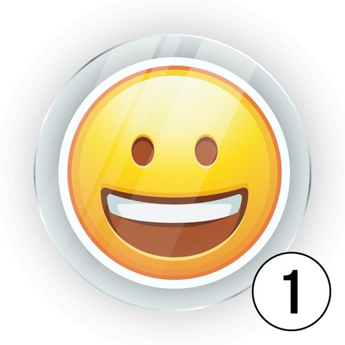 Kühlschrankmagnete Memo Magnete aus Acryl mit Emoji Smilies Glas Pinnwand Magnet - Bild 8 von 71