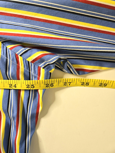 Polo Ralph Lauren Regent Shirt Mens Large 16.5 Classic Fit Blue Striped Button - Picture 12 of 12