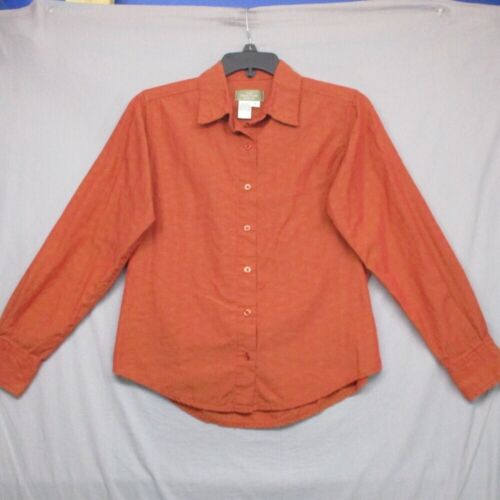 The Territory Ahead Long Sleeve Button Down Burnt Orange Women Size | SP - Picture 2 of 10