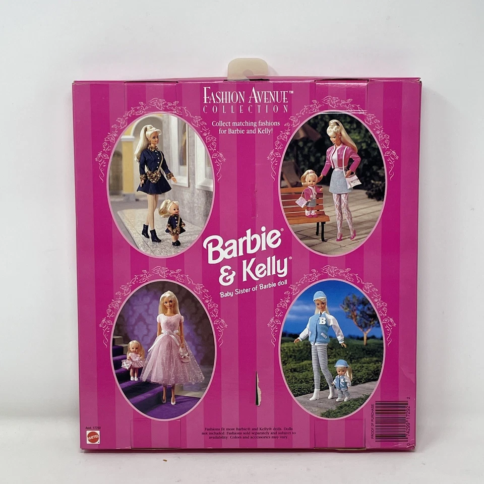 1996 Mattel Barbie & Kelly Fashion Avenue MATCHIN’ STYLES ~ Denim Coat Dresses - Image 3 of 3