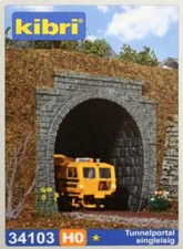 Kibri 34103 Spur H0 - Tunnelportal 1-gleisig NEU und OVP