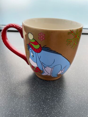 Disney Store Winnie The Pooh Eeyore Festive Christmas Mug Cup Tea Coffee - Picture 3 of 8