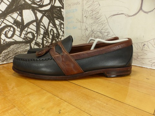 Allen Edmonds Ashford Tassel Loafers 13D Blue/Brown - Picture 3 of 11