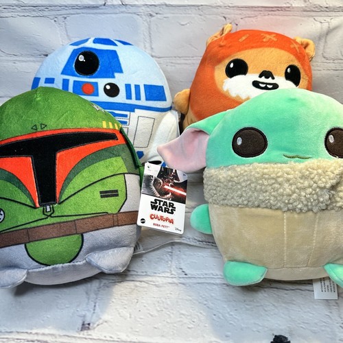 Star Wars Cuutopia Plüschkissen Squishmallow 4-teiliges Set Disney Mattel Neu mit Etikett - Bild 14 von 14