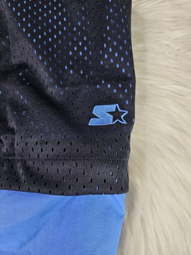 VINTAGE Starter Convertible Pants Shorts Mens (S) Blue Windbreaker Reversible - Picture 3 of 8