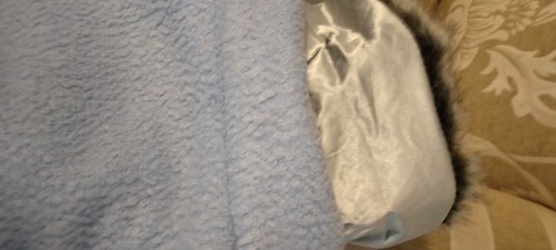 Monsoon Blue Girls Age 12-13 Coat With Fur Colour New. - Picture 9 of 23