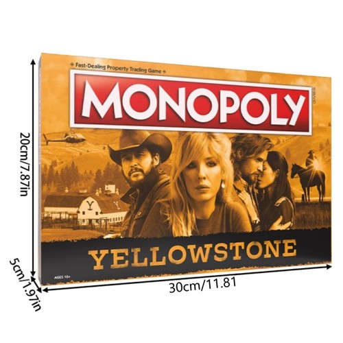 NEW UK Monopoly Yellowstone TV Show Edition Gaming Edlition Board Game Ages NEW - Picture 2 of 13