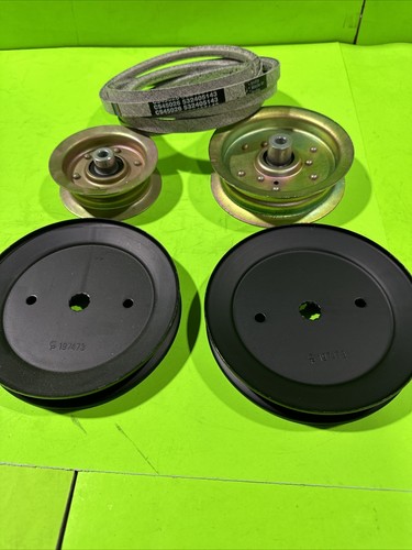 Complete 46" Deck Pulley Belt Kit For Husqvarna YTH18K46 YTH23K46 YT46LS 46" Kit - 第 1/9 張圖片