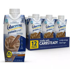 glucerna protein smart shake/chocolate/12 bottles/11 oz