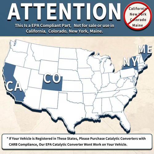 Manifold Catalytic Converter for 2000 2001 2002 2003 2004 Toyota Tacoma 3.4L EPA - Picture 11 of 11
