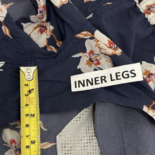 Patagonia Shorts Women M (28-32 in) Blue Floral Elastic Waist Drawcord Mid Rise - Picture 6 of 11