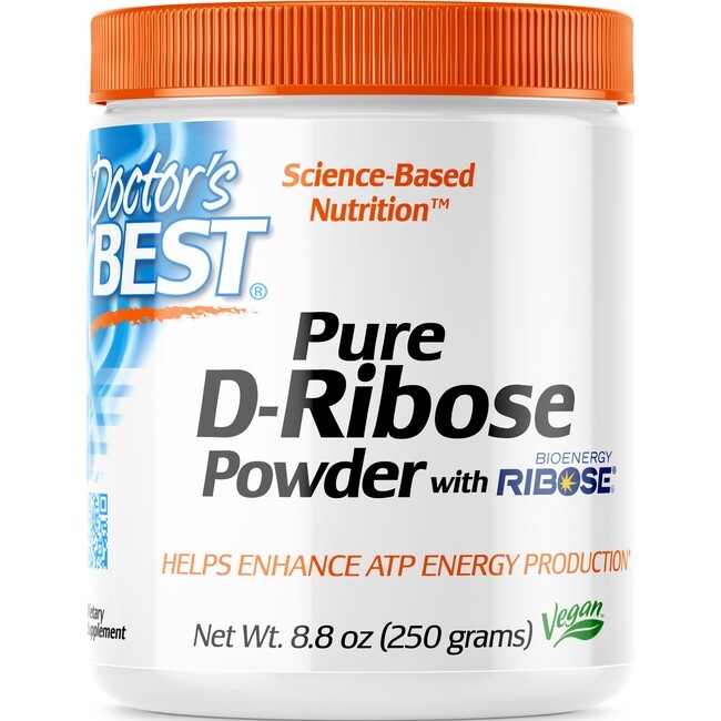 Порошок D-рибозы Doctors Best Pure с биоэнергетической рибозой, 8,8 унций, Pwdr