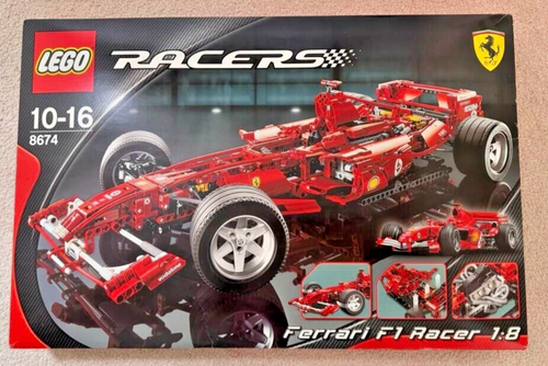 LEGO Racers Ferrari F1 Racer 1:8 8674 In 2006 New Retired brand new unopened - 第 1/9 張圖片