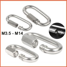 Quick Repair Link Heavy Duty Chain Extend Screw Lock Carabine Rope Hook Fastener