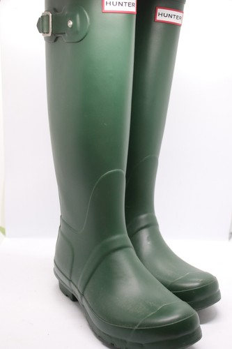 Botas de Lluvia HUNTER Originales Altas Verde Mate Impermeables EE. UU. 6M 7F UE 38 $225