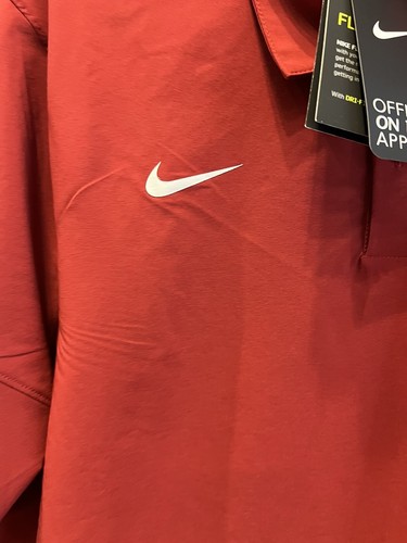 Stanford University Poloshirt Herren XLarge rot Nike Kragen Dri Fit Coach - Bild 7 von 8