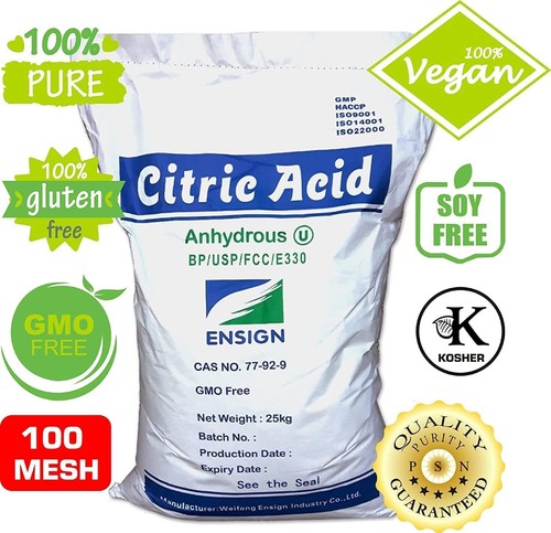Pure Source Nutrition Citric Acid Food Grade Fine Graine 1KG|2.5KG|5KG|10KG -BAG - Picture 3 of 27