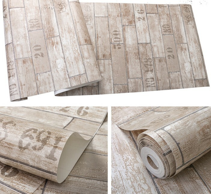 E40 7126-12 Retro Non Woven Fabric Figure Wood Grain Wallpaper Length 10M Y E40 7126-12 Retro Non Woven Fabric Figure Wood Grain Wallpaper Length 10M Y