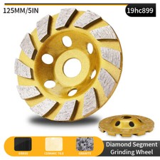 125mm Diamond Segment Grinding Wheel Cup Disc Grinder Concrete Granite Stone Cut