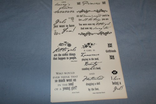 Girl simple thoughts clear stickers for scrapbook pages ~ Cloud 9 Designs - Picture 3 of 5