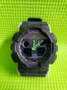 CASIO 5081 GA -100 C G-SHOCK RESIST ANTIMAGNETIC Mens WATCH Black Needs Battery! | eBay