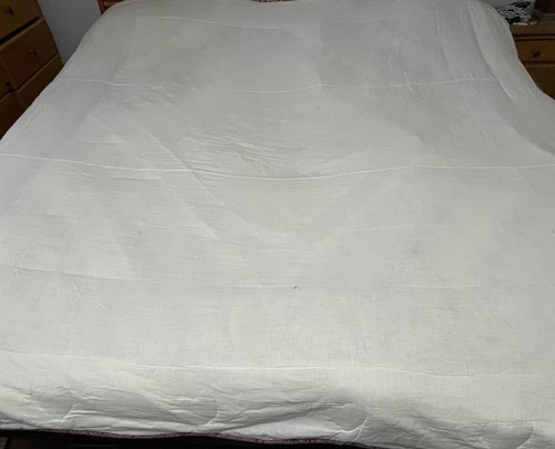 Handarbeit Patchwork Quilt Decke buntes Herz 93”x85” Double/Queen - Bild 9 von 11