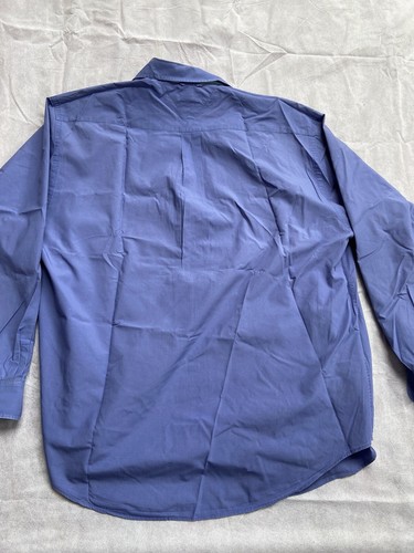 Tommy Hilfiger Mens Button Up Medium Long Sleeve Blue Shirt *FREE SHIPPING* - Picture 8 of 10