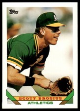 1993 Topps #796 Scott Brosius Oakland Athletics