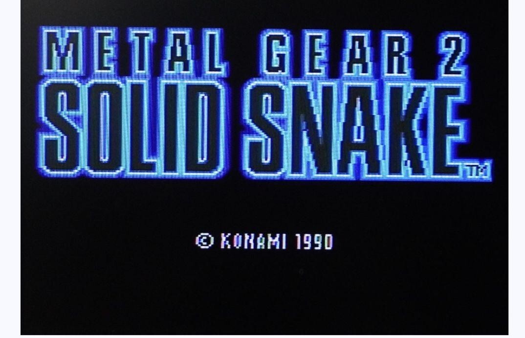 MSX2 Metal Gear 2 SOLID SNAKE Rare Retro Game from Japan s