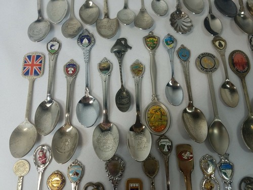 Lot of souvenir spoons LOOK! over 50 some silver plated must see - Picture 6 of 12