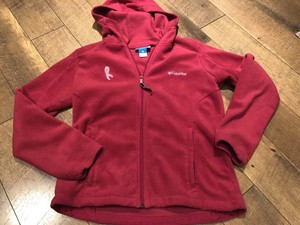 columbia pink fleece jacket breast cancer