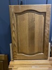 SOLID DARK OAK DOOR 500 WIDE x 720mm HIGH  STOCK DZ193
