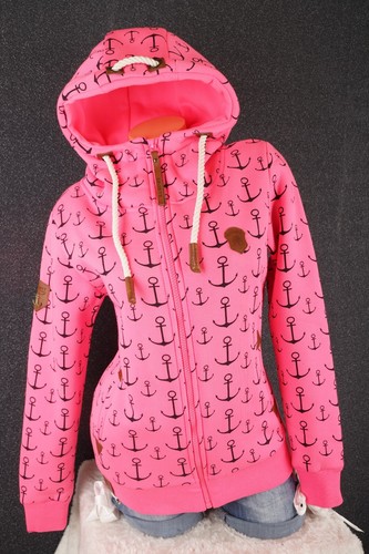 2069 Damen Sweat Jacke Kapuze Hoodie Fleece gefüttert Übergangsjacke Big Anker - Bild 40 von 45