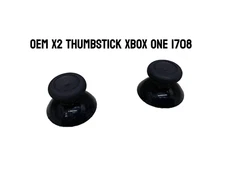 OEM x2 Thumbstick Joystick Cap for Xbox One 1708 Controller Black GENUINE
