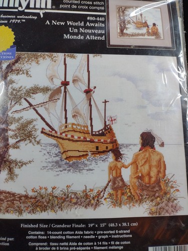 VTG Janlynn Cross Stitch #80-440 *A New World Awaits* Sealed 1998 - Picture 4 of 8