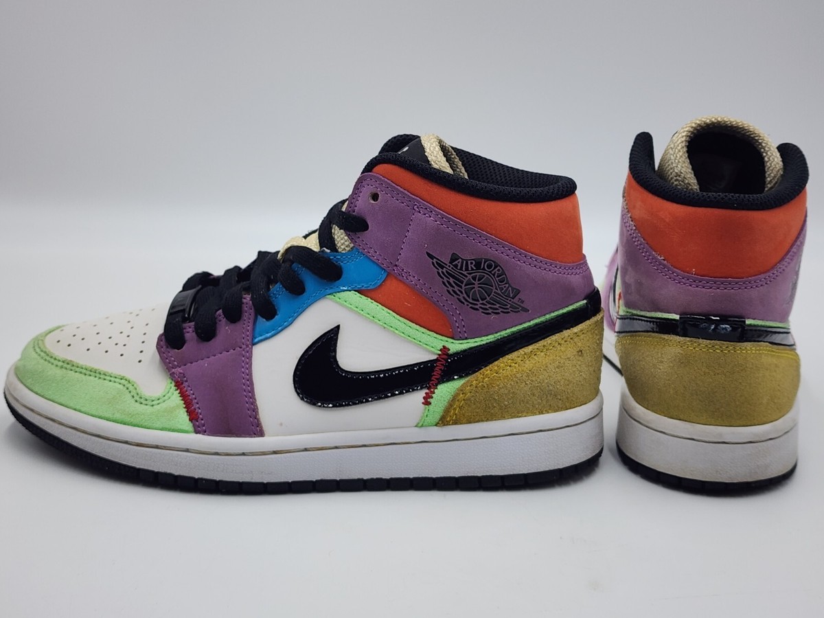 Air Jordan 1 Mid SE Multi Color 'Lightbulb' CW1140100 Air Jordan 1 Mid SE Multi Color 'Lightbulb' CW1140100